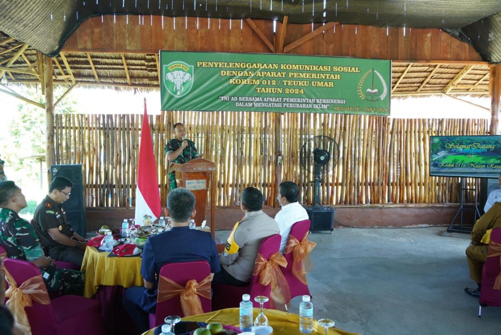 Melalui Komsos, Danrem 012/TU Ajak Seluruh Elemen Jaga Kondusivitas wilayah