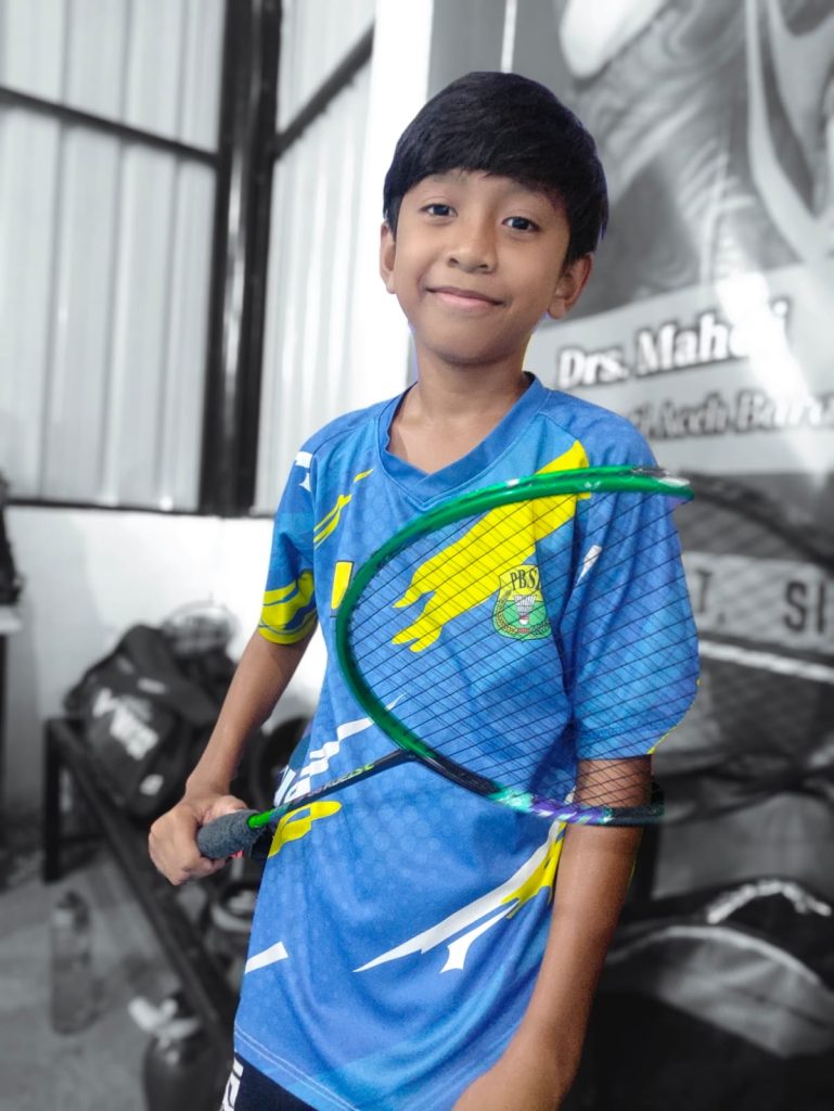 Daffa Alfaras Sinambela Juara 1  O2SN SD Cabang Badminton Se- Aceh Barat