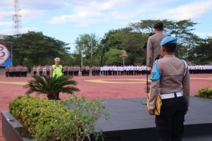 Dirsamapta Polda Aceh Pimpin Apel Pagi Di Mapolda Aceh