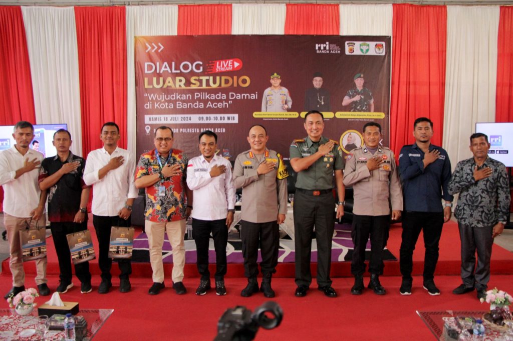 Dandim 0101/KBA Nara Sumber Dialog RRI: TNI AD Siap Kawal Pilkada 2024 di Banda Aceh