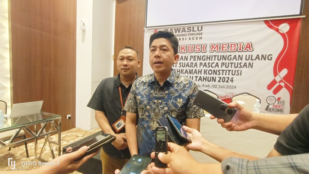 Panwaslih Aceh Siap Laksanakan Pengawasan Pelaksanaan PUSS di Aceh Timur dan Pidie Jaya