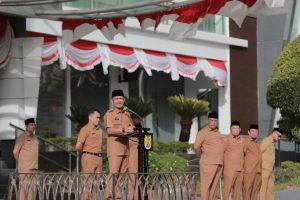 Pj Wali Kota Ade Surya Pimpin Apel Gabungan