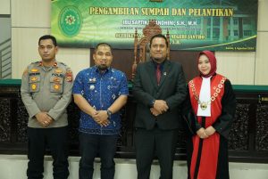 Pj Bupati Iswanto Ucapkan Selamat Untuk Wakil Ketua PN Jantho yang Baru