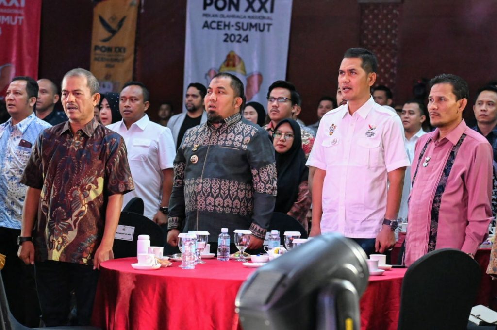 Pj Bupati Iswanto Hadiri Temu Mitra Sponsorship PON XXI Tahun 2024 Aceh – Sumut untuk Wilayah Aceh