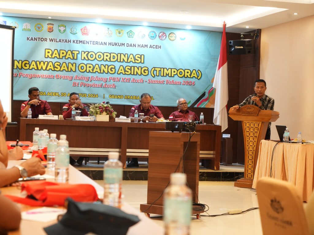 Rapat Koordinasi Tim Pengawasan Orang Asing di Aceh: Sinergitas Jelang PON XXI dan Pilkada 2024