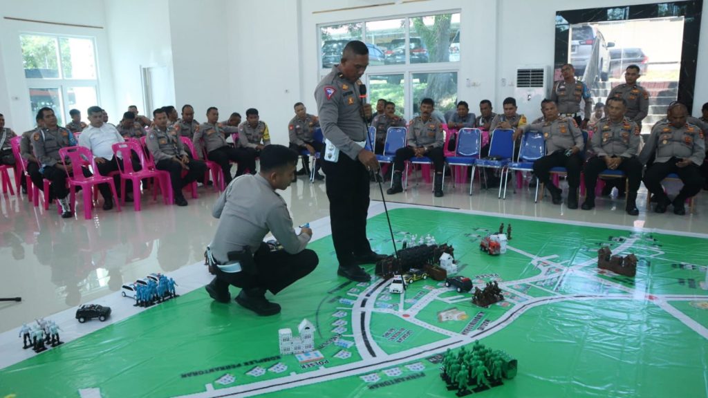 Gelar Tactical Floor Game, Polres Aceh Besar Siap Amankan Pilkada Serentak 2024
