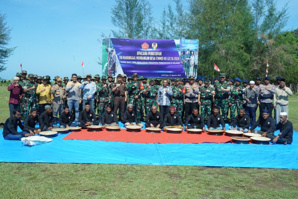 TMMD Ke-121 Rampung, Danrem 012/TU Hadiri Upacara Penutupan