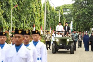 Pj Bupati Aceh Besar Pimpin Apel Tahunan 2024 Pesantren Tgk Chiek Oemar Diyan