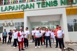 Pj Gubernur Jalan Kaki Tinjau Venue Tenis Neusu