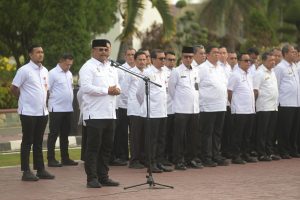 Pj Gubernur Aceh Safrizal Pimpin Apel Perdana, Tegaskan Komitmen Sukseskan PON XXI