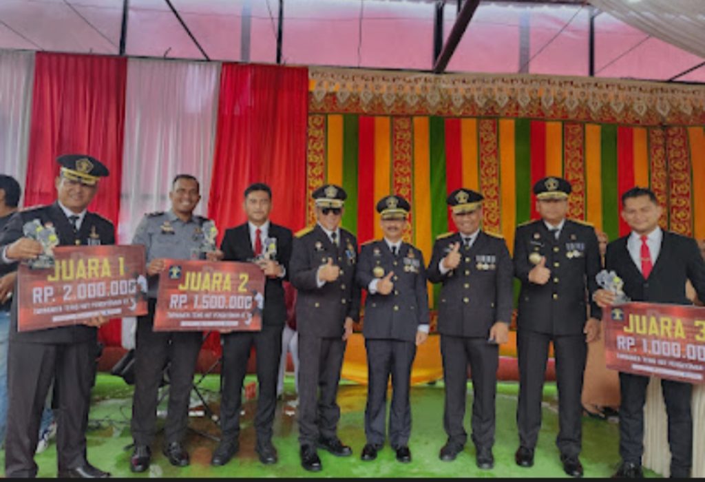 Sempat Diguyur Hujan, Upacara Peringatan Hari Pengayoman di Kemenkumham Aceh Berlangsung Khidmat