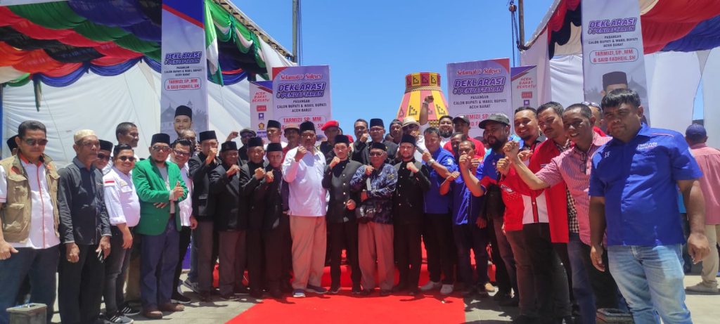 Tarmizi dan Said Fadheil Resmi Deklarasikan Pencalonan Bupati Aceh Barat 2024-2029