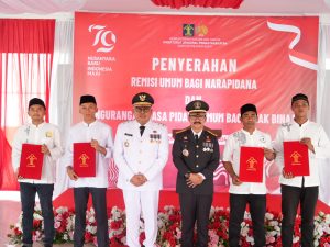 Kantor Wilayah Kemenkumham Aceh Gelar Penyerahan Remisi Umum untuk Narapidana dalam Rangka HUT RI ke-79