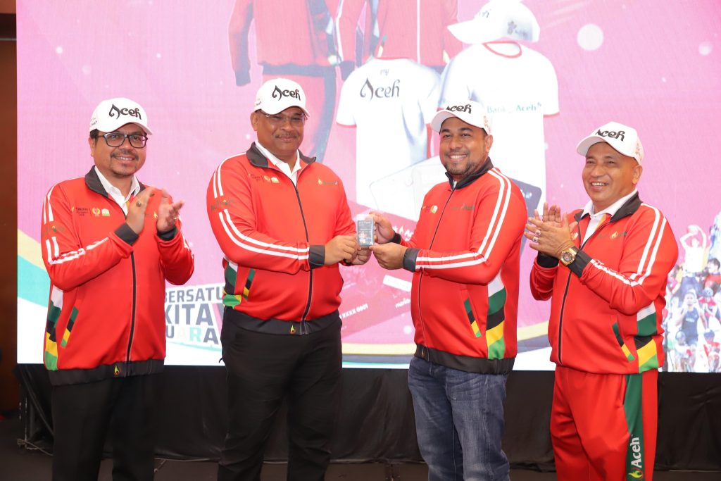 BAS Launching Pengcard-ATM dan Jersey Atlet PON XXI Aceh
