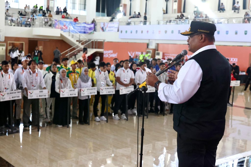 Pj Gubernur Safrizal Buka Cabang Olahraga Muaythai pada PON XXI Aceh-Sumut