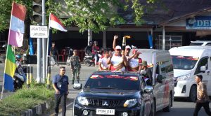 Kirab Api PON XXI Aceh-Sumut Tiba di Kota Jantho