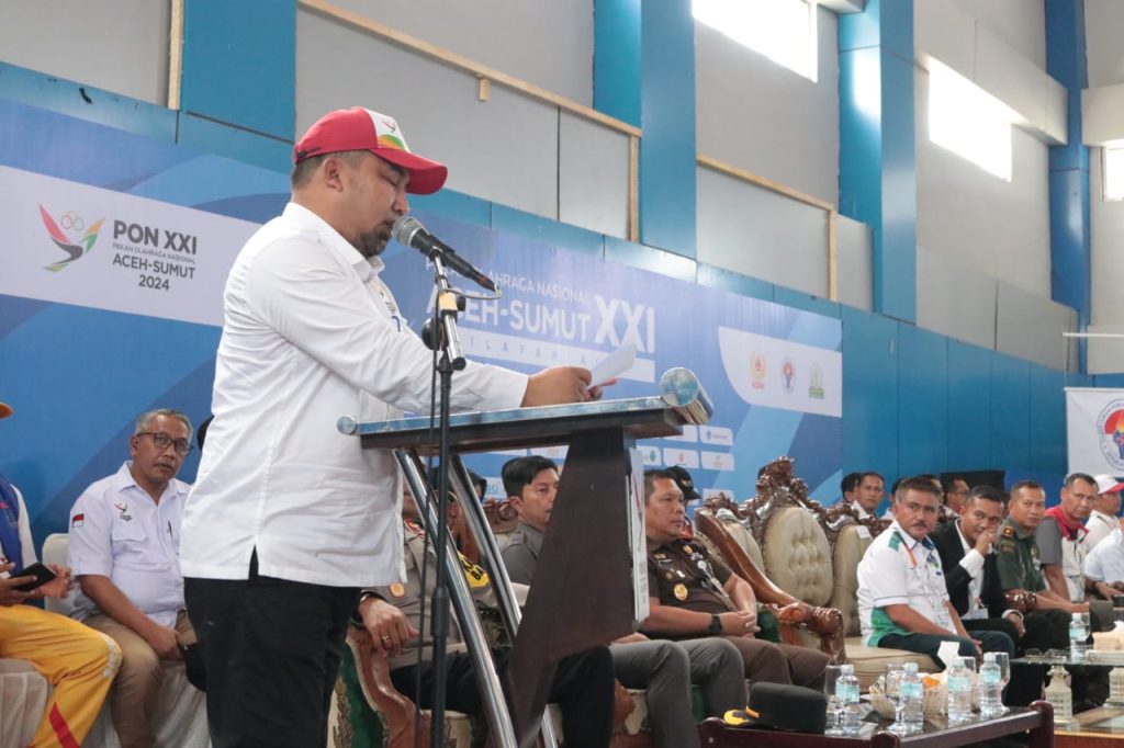 Pj Bupati Iswanto Buka Pertandingan Cabor Kurash PON XXI Aceh-Sumut 
