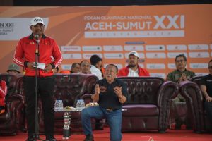 Pj Gubernur Safrizal Buka Cabang Olahraga Tarung Derajat di PON XXI Aceh-Sumut