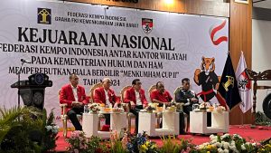 Pembukaan Kejurnas FKI antar Kantor Wilayah : Kakanwil Meurah Budiman Beri Semangat Atlet Kempo Kemenkumham Aceh