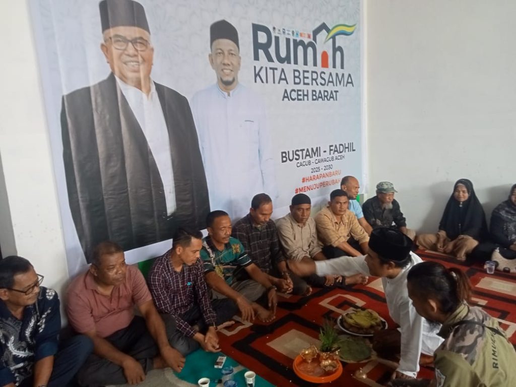 Posko Pemenangan Bustami Hamzah-M. Fadhil Rahmi Resmi Dibuka di Aceh Barat, Waled Harmen Optimis Raih 80 Persen Suara