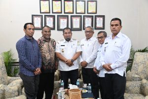 Pj Bupati Iswanto Terima Audiensi Kepala LP2M UIN Ar-Raniry Banda Aceh 