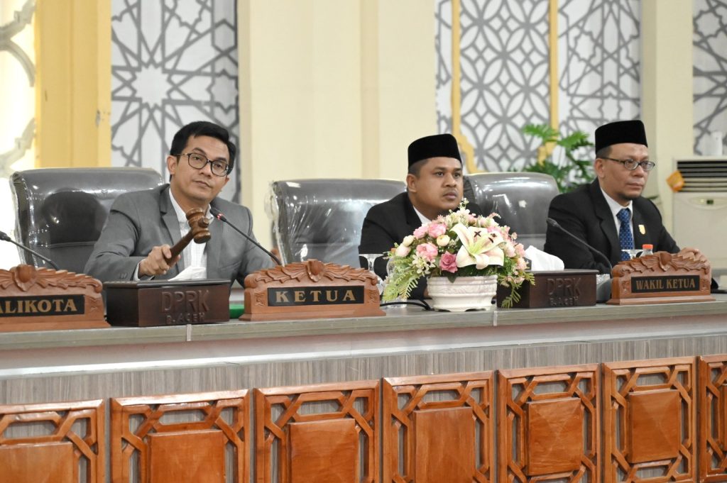 Dewan Kota Tetapkan Tatib DPRK Priode 2024-2029