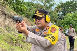 Polres Lhokseumawe Gelar Latihan Menembak, Asah Kemampuan Personel