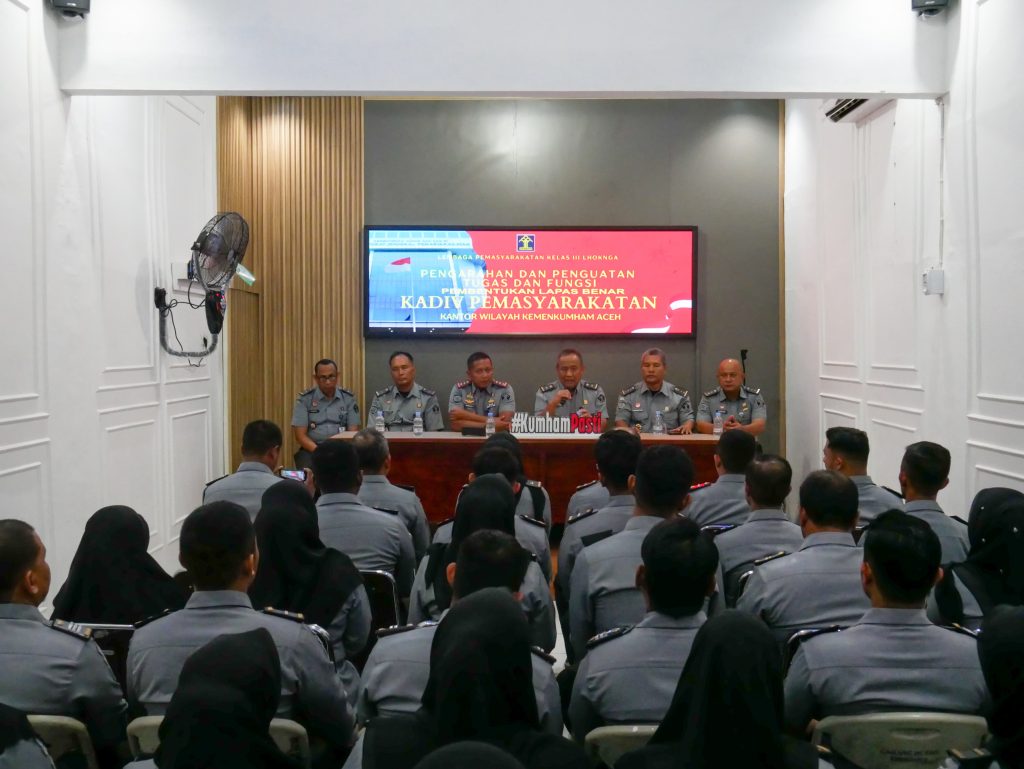 Wujudkan Lapas Bersih Narkoba (Banar), Kanwil Kemenkumham Aceh Laksanakan Kegiatan Tes Urine di Lapas kelas III Lhoknga