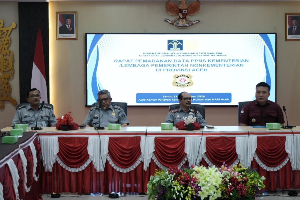 Kakanwil Kemenkumham Aceh Harapkan Data PPNS Tertib Administrasi dan Akurat