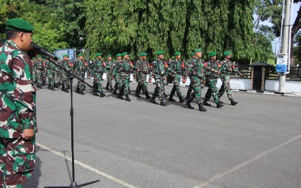 Tingkatkan Profesionalisme, Kodim 0101/Kota Banda Aceh Gelar Latihan Permildas di Halaman Makodim
