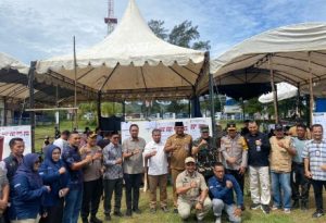 Kapolres Aceh Besar Bersama  Forkopimda Terjun Ke TPS-TPS Pastikan Pemungutan Suara Di Aceh Besar Aman