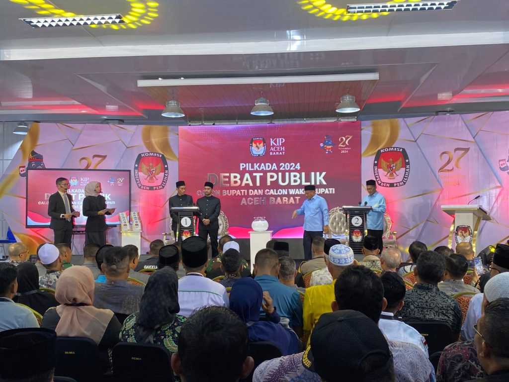 KIP Aceh Barat Gelar Debat Perdana Kandidat Bupati dan Wakil Bupati 2024