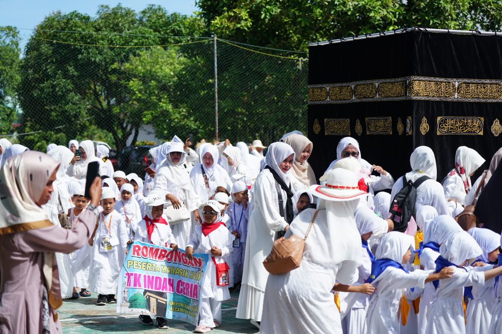 Ratusan Anak di Nagan Raya Antusias Ikuti Manasik Haji Cilik