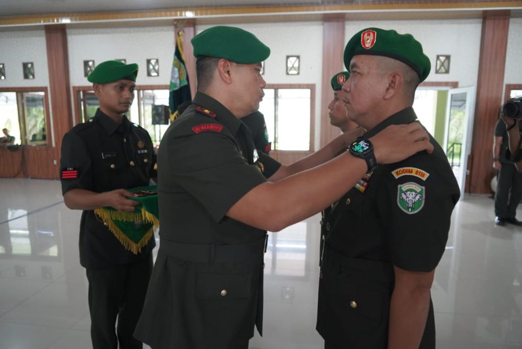 Komandan Korem 012/TU Pimpin Sertijab Dandim 0115/Simeulue