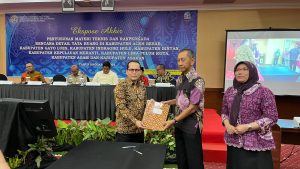 Kadis PUPR Aceh Besar Hadiri Ekspose dan Serah Terima RDTR
