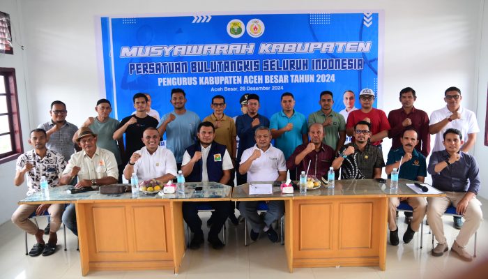 Wakili Pj Bupati, Sekdisparpora Aceh Besar Buka Musyawarah Pengurus PBSI