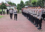 Polres Aceh Utara Laksanakan Apel Gelar Pasukan Operasi Lilin Seulawah 2024
