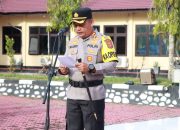 Kapolres Aceh Besar Pimpin Upacara Korp Raport Kenaikan Pangkat 55 Personel TMT 01 Januari 2025