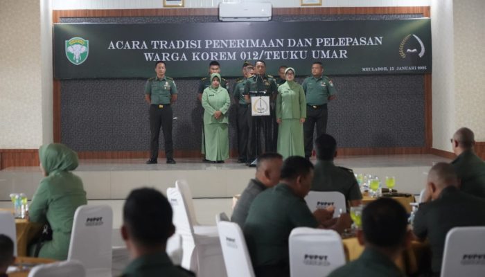 Danrem 012/TU : Segera Beradaptasi dan Laksanakan Tugas Profesional Sesuai Bidangnya 