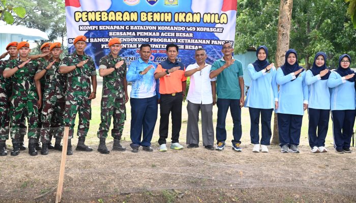 Perkuat Ketahanan Pangan, Pemkab Aceh Besar Jalin Sinergi Dengan Kopasgat 469