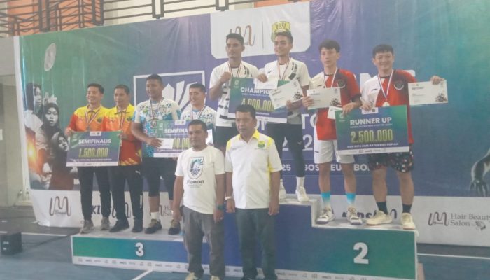 PB PUPR Plus Aceh Barat Raih Prestasi di Moment Badminton Cup Aceh 2025