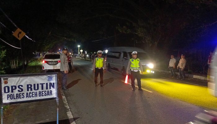 Polres Aceh Besar Rutin Gelar Razia KRYD Selama Libur Panjang