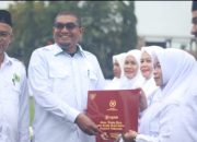 Diguyur Hujan, Peringatan HAB Ke-79 Kemenag Aceh Besar Berlangsung Khidmat