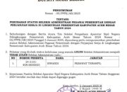 Pemkab Aceh Besar Umumkan Perubahan Status Kelulusan Seleksi Administrasi PPPK Tahun 2024