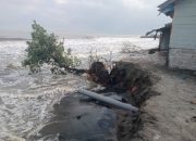 Abrasi Pantai Hantam Desa Meunasah Baro, Polisi Imbau Warga Pesisir Waspada