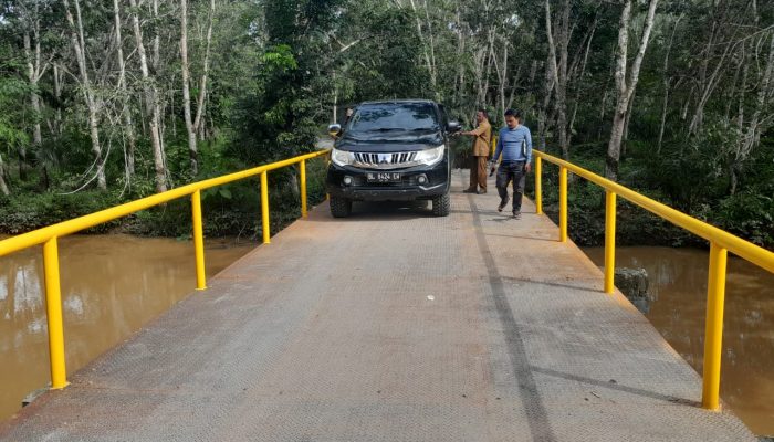 Jembatan Suak Pangkat-Cot Lada Selesai Diperbaiki, Arus Lalu Lintas Lancar
