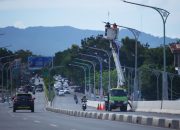 Lampu Penerangan Jalan Kota Berangsur Normal
