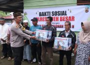 Kapolres Aceh Besar Gelar Bakti Sosial Bagikan Sembako kepada Masyarakat Di Bulan Suci Ramadhan 1446 H 