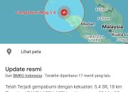 Gempa 5,4 SR Guncang Banda Aceh