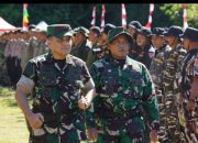 Cegah Abrasi di Ds. Hagu, Kec. Peudada, Kab. Bireuen, Satgas TMMD ke-123 Kodam IM pasang Bronjong